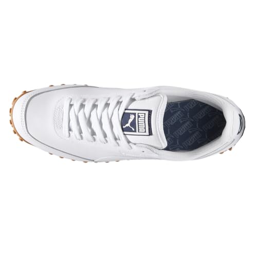 PUMA Mens Fast Rider Navy Pack-White Lace Up Sneakers Shoes Casual - White4