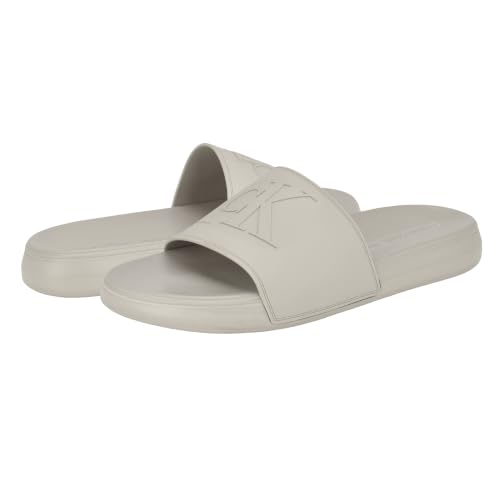 Sandalias de playa para hombre Calvin Klein Wiston Slide gris claro en talla 44 6
