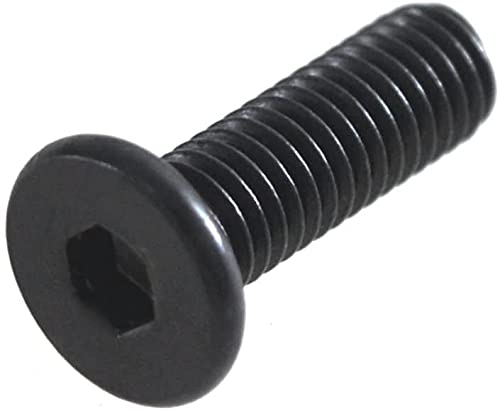 3DINNOVATIONS M5x16mm Low Carbon Steel CNC Low Profile Screws DIY Flat Head Low Profile Hex Socket Machine Screws Fully Thread Pack of 25 (M5 X 16)