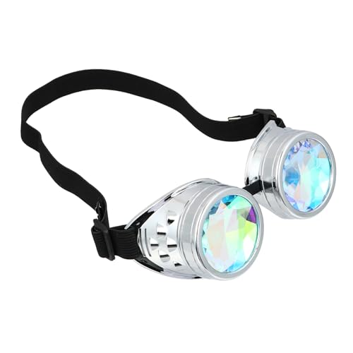 Lunettes kaléidoscope antivent avec sangle réglable et verres prisme