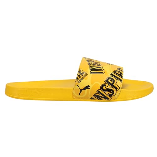 PUMA Mens Leadcat X Distinct Life Slide Casual Sandals Casual - Yellow