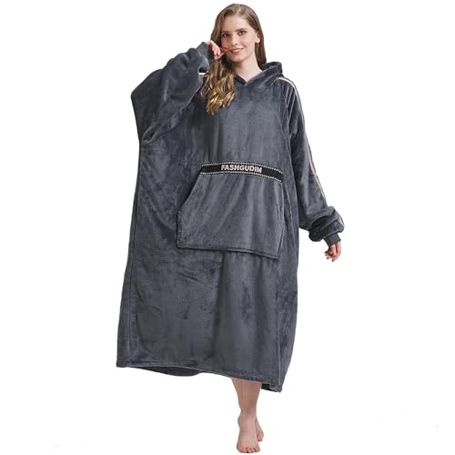 Couverture à capuche FashGudim : le sweat géant pour vos soirées cocooning