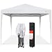 Best Choice Products Outdoor Portable Lightweight Folding Instant Pop Up Gazebo Canopy Shade Tent w/Adjustable Height, Wind Vent, Carrying Bag, 10x10ft - White