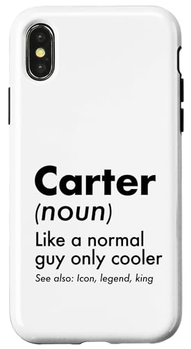 Carter Like A Normal Guy Only Cooler Legend King �t�@�[�X�g�l�[�� �X�}�z�P�[�X iPhone X/XS �p