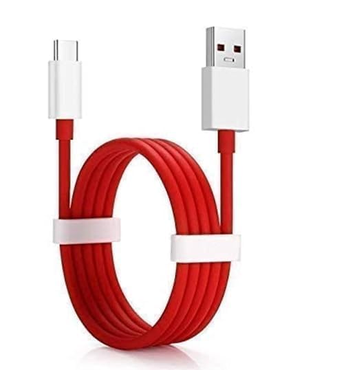 Image of Original High-Speed 30W Power Adapter with USB Type-A to Type-C Cable Compatible with OnePlus 8, 8 Pro, 8T - Rapid Charge Technology Charger Set - White