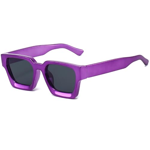Image of AIEYEZO Square Sunglasses for Women Men Square Thick Frame Sun Glasses Simple Designer Style Shades