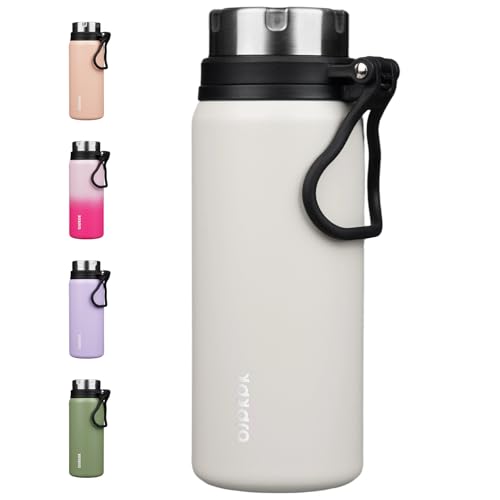 Image of BJPKPK 25oz Insulated Water Bottle, Stainless Steel Bottle with Handle | Vacuum Insulated Bottle with Leak-Proof BPA-Free Design, Keeps Drinks Cold & Hot for Gym, Office, Travel & Daily Use