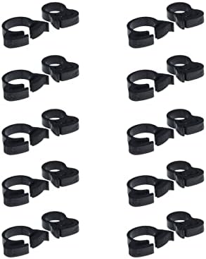 Double Gripping Nylon Hose Clamps, Snap Grip Nylon Plastic Hose Clamps (12.3-14mm ( 1/2inch ), 20pack)