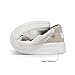 Hey Dude Women's Karina Natural Coconut White Size 8 | Women's Slip-on Sneakers | Women's Casual Shoes | Comfortable & Light-Weight
