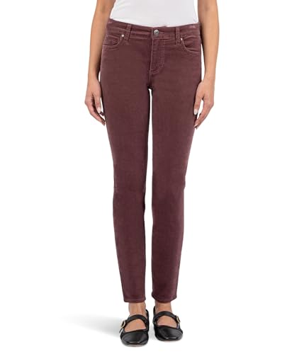 KUT from the Kloth Diana Corduroy Skinny Pants for Women - 98% Cotton - Classic Five Pocket Construction