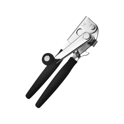 Abrelatas manual profesional – comercial y de alto rendimiento | seguro sin bordes afilados | manivela suave + mango ergonómico | ideal para personas mayores, cocina, camping