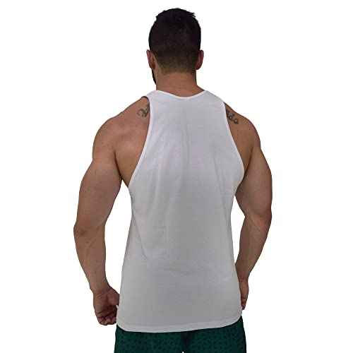 Regata Cavada Masculina MXD Conceito Dark Skull (Branco, GG)