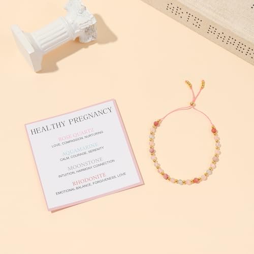 Pregnancy Must Haves Bracelet, Announcement Pregnancy Gifts For Expecting New Mom, First Time Mama Gifts for Pregnant Women 1st Time Mom To Be Spiritual Mothers Day Gift2
