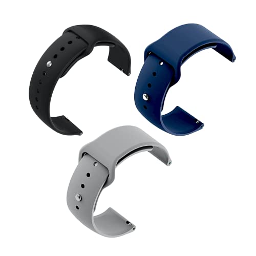 Image of Soft Silicone Strap Replacement Band for Apple || Realme || Boat || Noise || Fireboltt || Amazfit || Samsung || Oneplus Smart Watch Straps