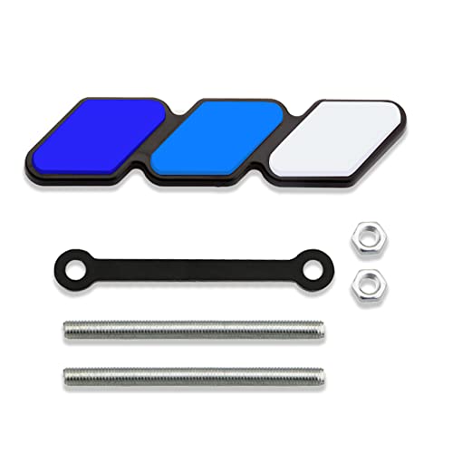 Image of Grille Decor Badge, Tri-Color Grille Insert Trims | Tri-Color Grille Badge Emblem Decoration Accessories Car Truck Label Fit for Most Vehicles