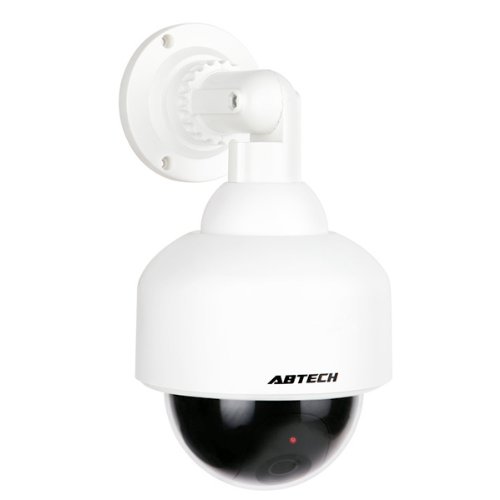 BestOfferBuy - Cámara de vigilancia PTZ Falsa de Seguridad CCTV Domo con luz LED Parpadeante