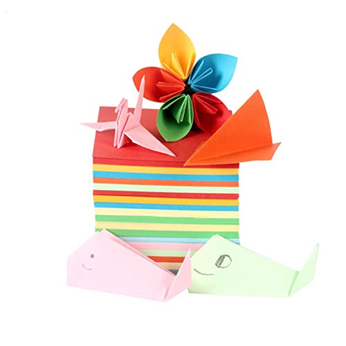 SEWACC 500 Pçs Papel Colorido Para Papel De Origami Para Papel De Corte De Papel Artesanal Papel De