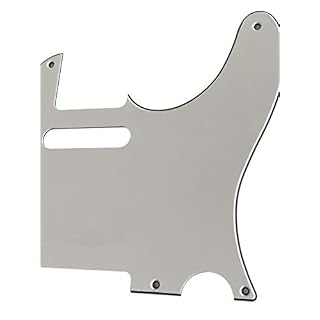 Pièces de guitare pour Fender Esquire Telecaster Pickguard 5 trous (3 plis) Blanc - Les Beatles, Paul McCartney, John Lennon, RIngo Starr, George Harrison Pièces de guitare pour Fender Esquire Telecaster Pickguard 5 trous (3 plis) Blanc – Image 4