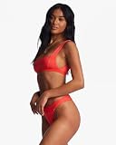 Billabong Lined Up Banded Hike - dół bikini dla kobiet ABJX400735, Bright Poppy, XL