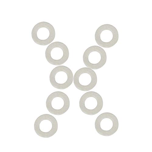 Eryue Trumpet Trombone Cornet Cotton Valve Stem Washers Wind Instrument Accessories Set Of 10Pcs White #TOP3