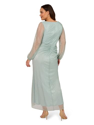 Image of Adrianna Papell Women's Metallic Mesh Gown