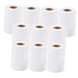 VILLFUL 10 rollos Papel Térmico para Recibos Metros por Papel Térmico sin Núcleo para Impresoras Pos y Máquinas de Tarjetas Compatible con Cajas Registradoras y Terminales de Punto de