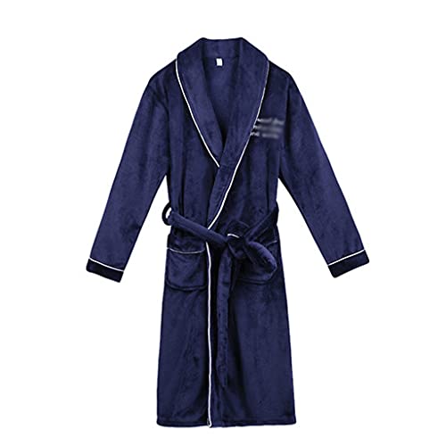 Robe de nuit pour hommes en velours épais haut de gamme pour l'automne
