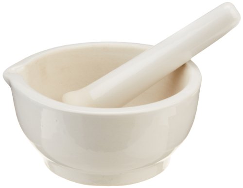 Delta Education - 193-5020 8541981431 Porcelain Pestle And Mortar Set, 5" Diameter #TOP30
