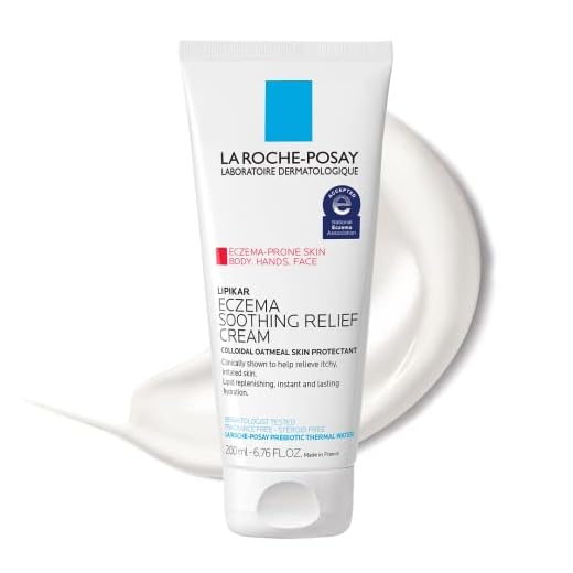 La Roche-Posay Lipikar Soothing Relief Eczema Cream, Face and Body Lotion For Eczema and Sensitive, Dry Skin, Moisturizer with Colloidal Oatmeal to Relieve Irritation