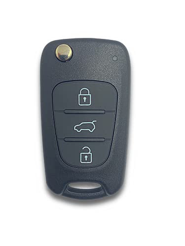 Set 2 Gusci In Gomma Per Chiavi Hyundai/Kia - Copertura Protettiva 3 Pulsanti - Ricambio Nero - Foto 2
