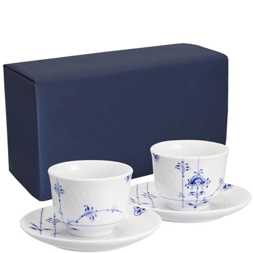 【ロイヤルコペンハーゲン公式ギフトラッピング】 ブルーパルメッテ ティーセット 125ml ペアカップ 食器 クリスマスプレゼント 結婚式 ギフト 引越し祝い aW1017410 正規輸入品のサムネイル