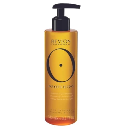 REVLON PROFESSIONAL OROFLUIDO RADIANCE ARGAN SHAMPOO, Shampoo Idratante e Lisciante con Olio di Argan, per la Lucentezza dei Capelli – 240 ml