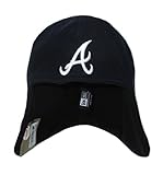 New Era Atlanta Braves Ear Flap Knit Beanie Hat Cap - Team Colors (Atlanta Braves, One Size Fits Most)