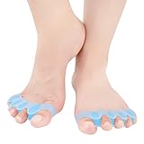 Gel Toe Stretcher & Toe Separators, Bestrice Bunion Corrector, Toe Protectors Straightener Flexible,