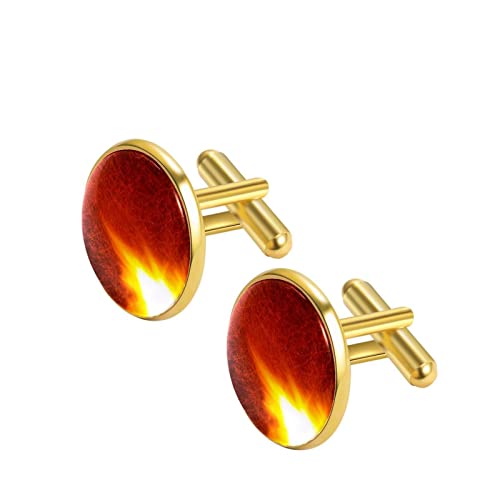 vliegende vuur vonken Manchetknopen voor mannen set gepersonaliseerd - Image 3