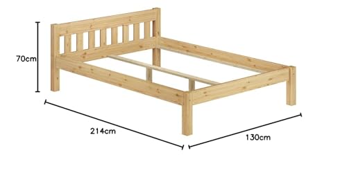 Erst-Holz®Einzelbett Massivholzbett Kiefer Natur 120x200 Futonbett ohne Rollrost 60.38-12 oR – Bild 4