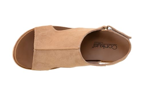 Image of Corkys Footwear Womens Carley Wedges, Featuring Corkys EVA Foam Cushioned Insoles, A 2.5 Inch Heel, Lightweight For All Day Wear, And Hook And Loop Closure