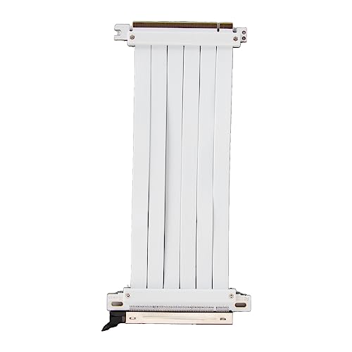 Akozon Cable PCIe 3.0 X16 Extender Waser Propiedad de Blindaje Alto, 180 Grados Flexible PCIe 3.0 Cable de Extensión para Tarjeta Gráfica (Los 40cm)