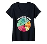 Mujer Whoa Black Betty Hilarante 70's Rock-Inspired Pie Chart Camiseta Cuello V