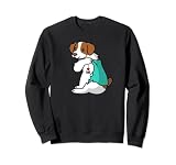 I Love Dad Tatouage épagneul breton père chien Sweatshirt