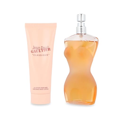 Image of Jean Paul Gaultier Classique 100ml EDT Spray / 75ml Perfumed Body Lotion - Gift Set