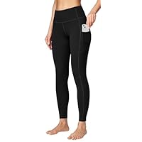 Ewedoos Women's Yoga Pants with Pockets Leggings for Women Tummy Control Compression Workout Leggings for Women New-Black