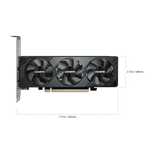 Image of GIGABYTE GeForce RTX 5050 OC Low Profile 8G Graphics Card, 8GB 128-bit GDDR6, PCIe 5.0, Supports up to 4 displays, GV-N5050OC-8GL