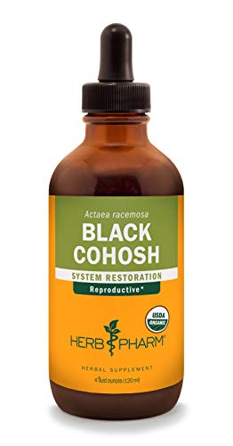 Herb Pharm Certified Organic Black Cohosh Liquid Extract for Female Reproductive System Support - 4 Ounce Herb Pharm Certified Organic Black Cohosh Liquid Extract for Female Reproductive System Support - 4 Ounce
