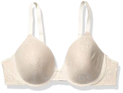 Maidenform Women's Comfort Devotion Embellished Bra, Ivory Lace/Latte Lift Combo, 40C