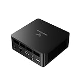 MINISFORUM UM690L Slim Mini PC, procesador AMD Ryzen 9 6900HX de 8 núcleos hasta 4,9 GHz, AMD Radeon 680M, 16 GB LPDDR5 (On Board, hasta 6400 MT/s)/512GB SSD, HDMI/USB4/DP, USB 3.2 x 2, WiFi6E, BT5.2