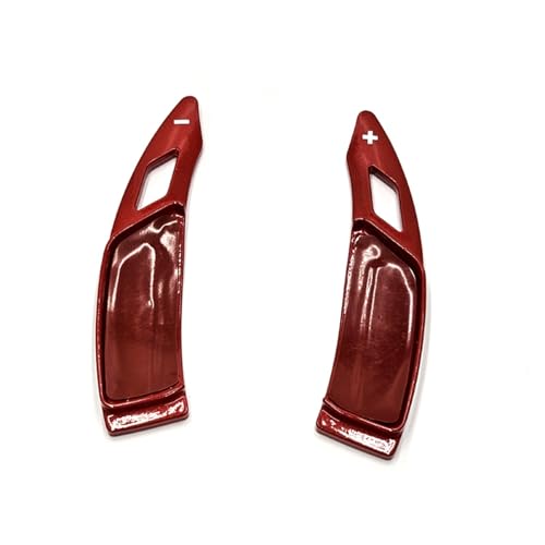 Compatible With Peugeot 2008 2020-2022 For 3008 2017-2022 対応 ステアリングホイール シフトパドル インテリアモールディング アクセサリー パドルシフター(Red)