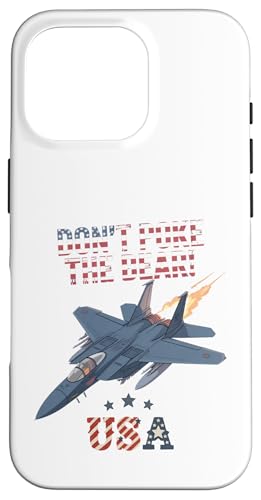 Never Poke The Bear Fighter Jet Design for USA �t�@������ �X�}�z�P�[�X iPhone 16 Pro �p