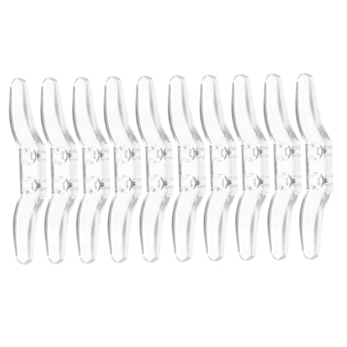 ABOOFAN 10Pcs Transparent Blind Cord Winder Hooks for Curtains Blinds Positioning Retainers Cord Management for Enhanced Window Safety and Aesthetics
