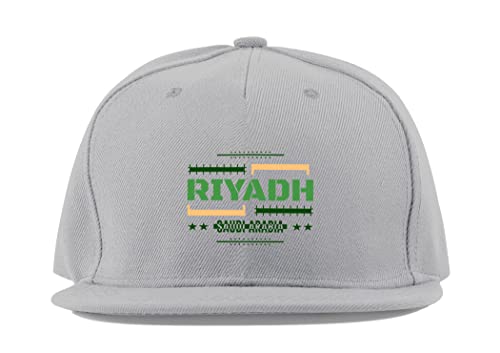 Casquette baseball coton respirant gris Riyadh taille unique visière plate unisexe été